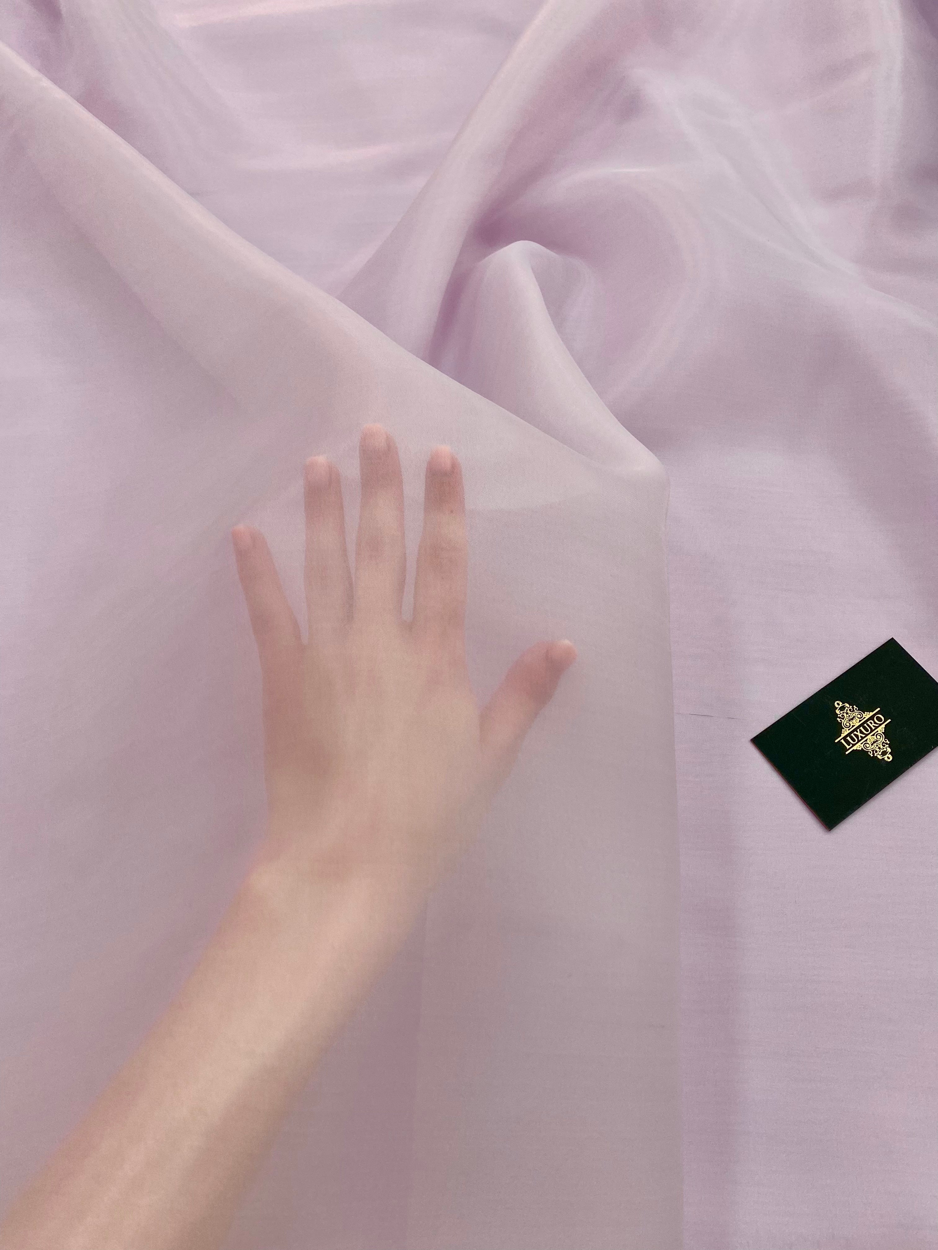 Organza Sidefata Lavanda Deschis -  3 m Latime