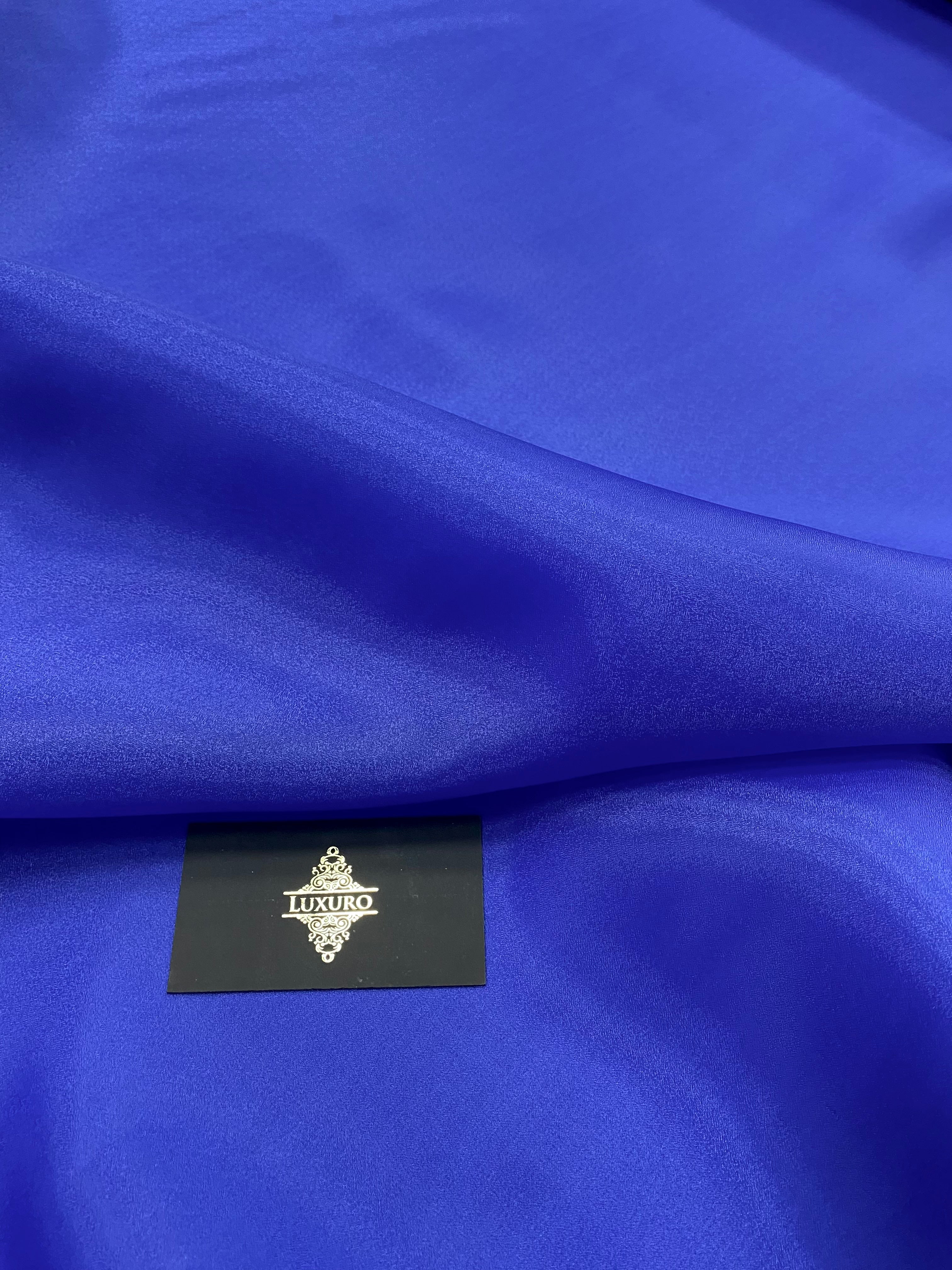 Organza Sidefata Albastru Royal -  3 m Latime