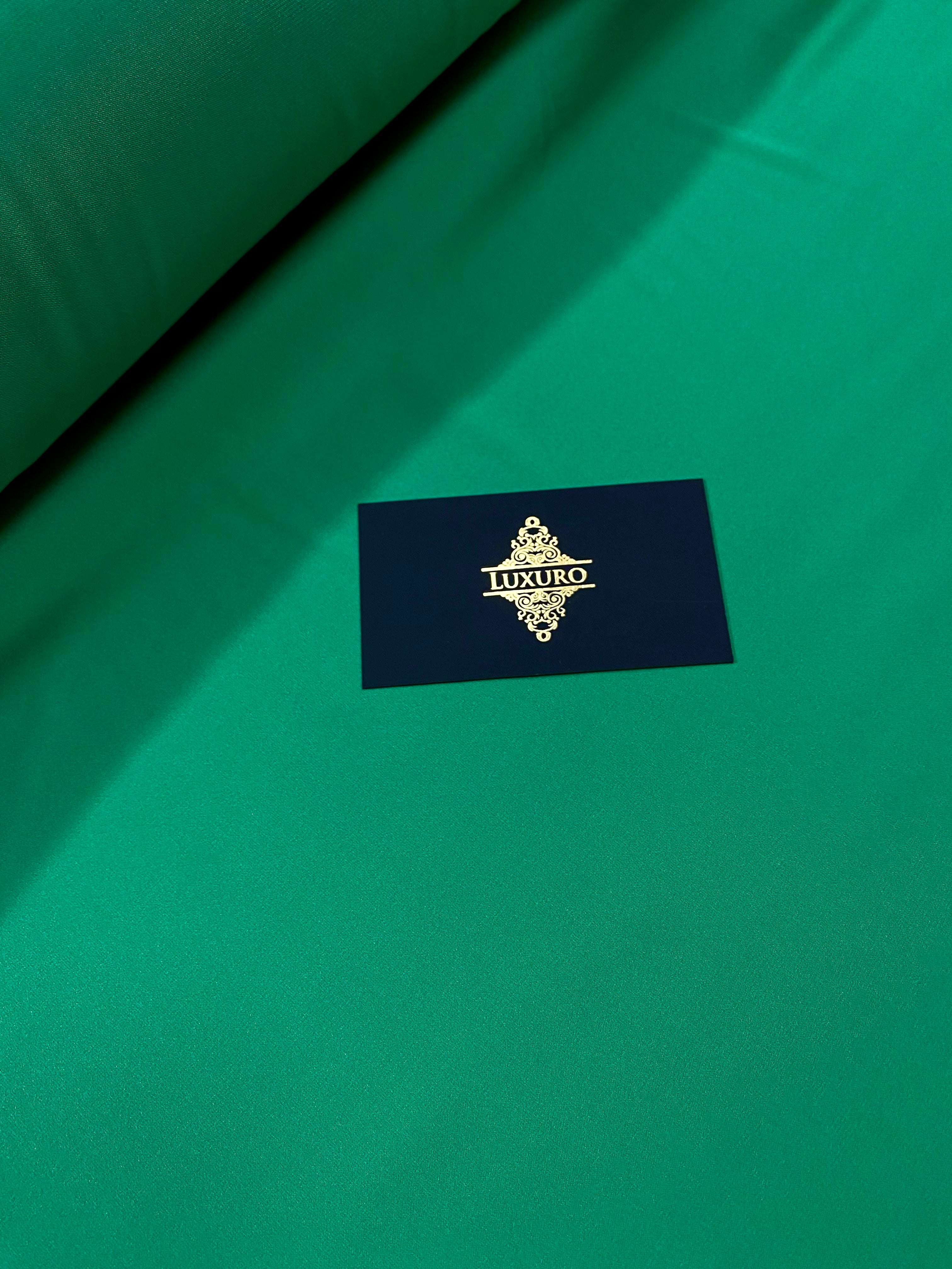 Premium Silky Elastic Satin Green