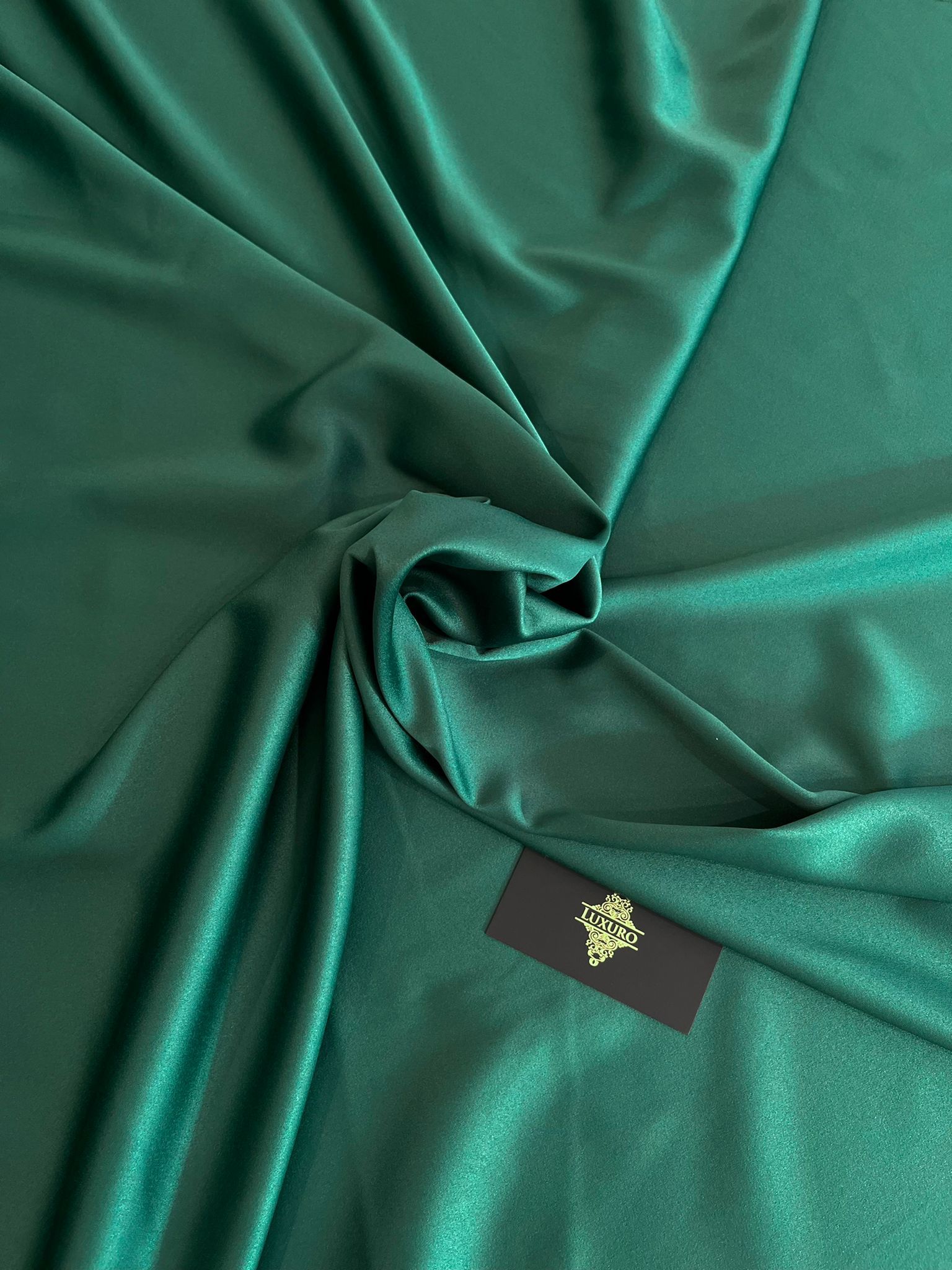 Tafta Elastica Premium Sidefata Verde Smarald