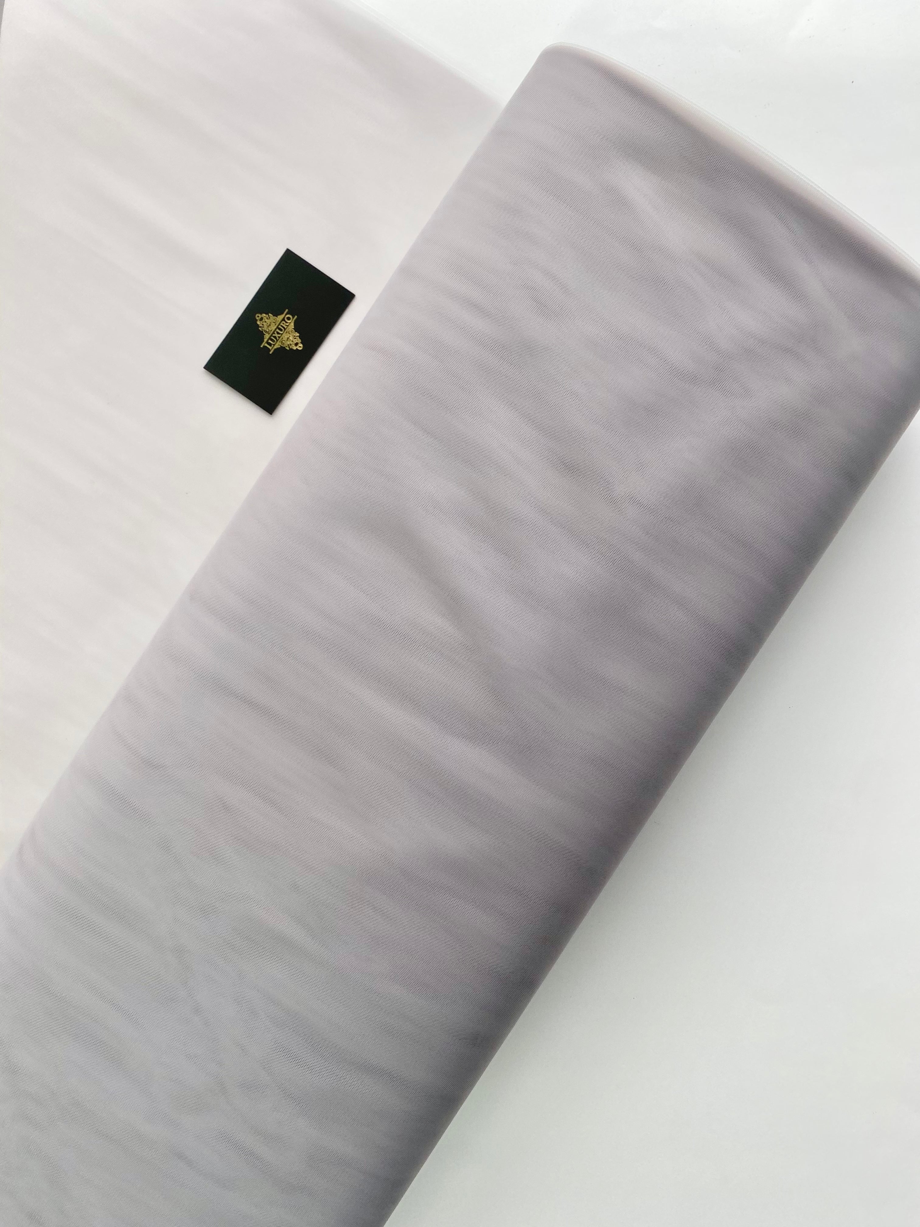 Tulle Clasic Gri Deschis - 3 m Latime
