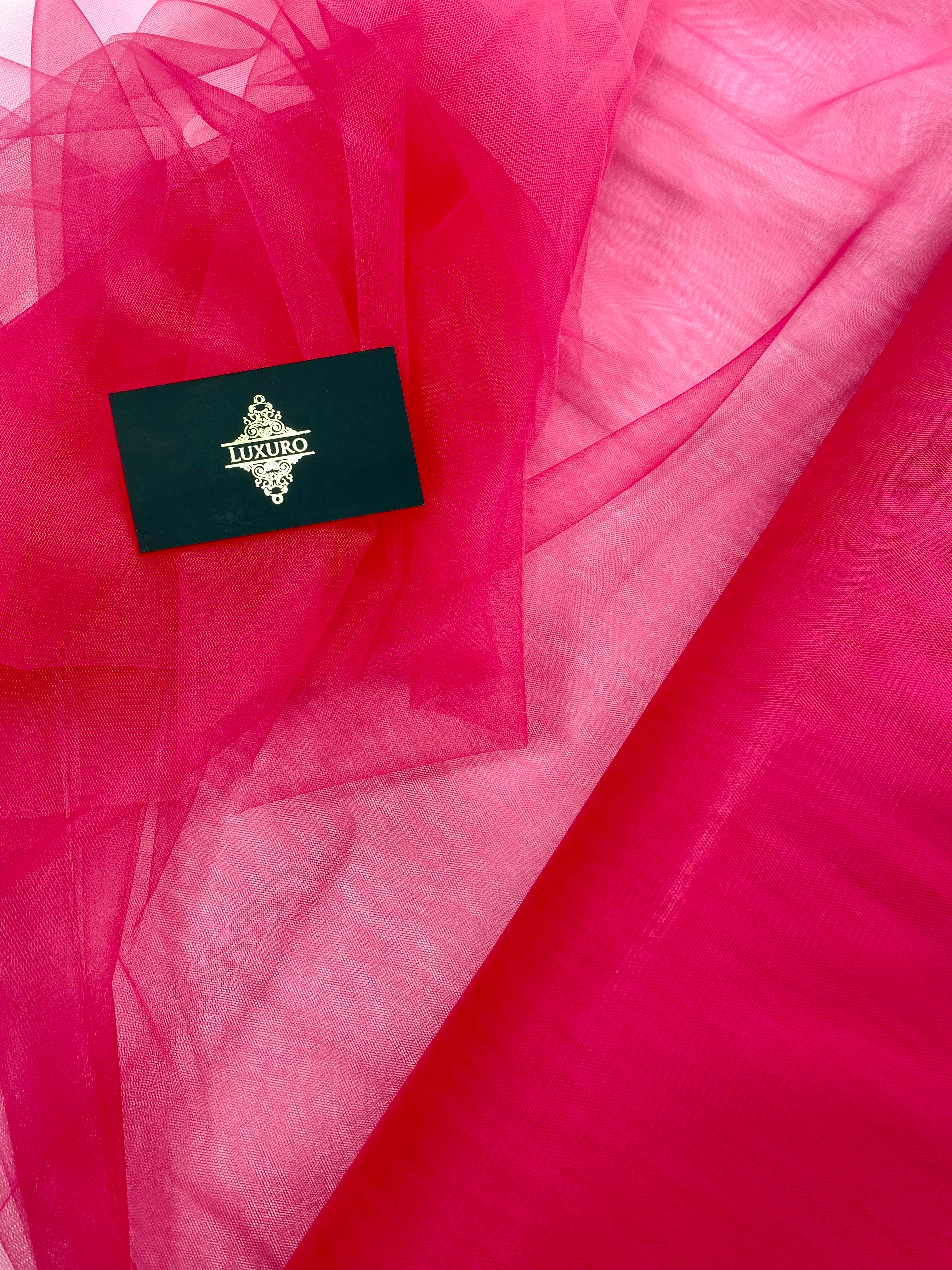 Tulle Clasic Fucsia Deschis - 3 m Latime