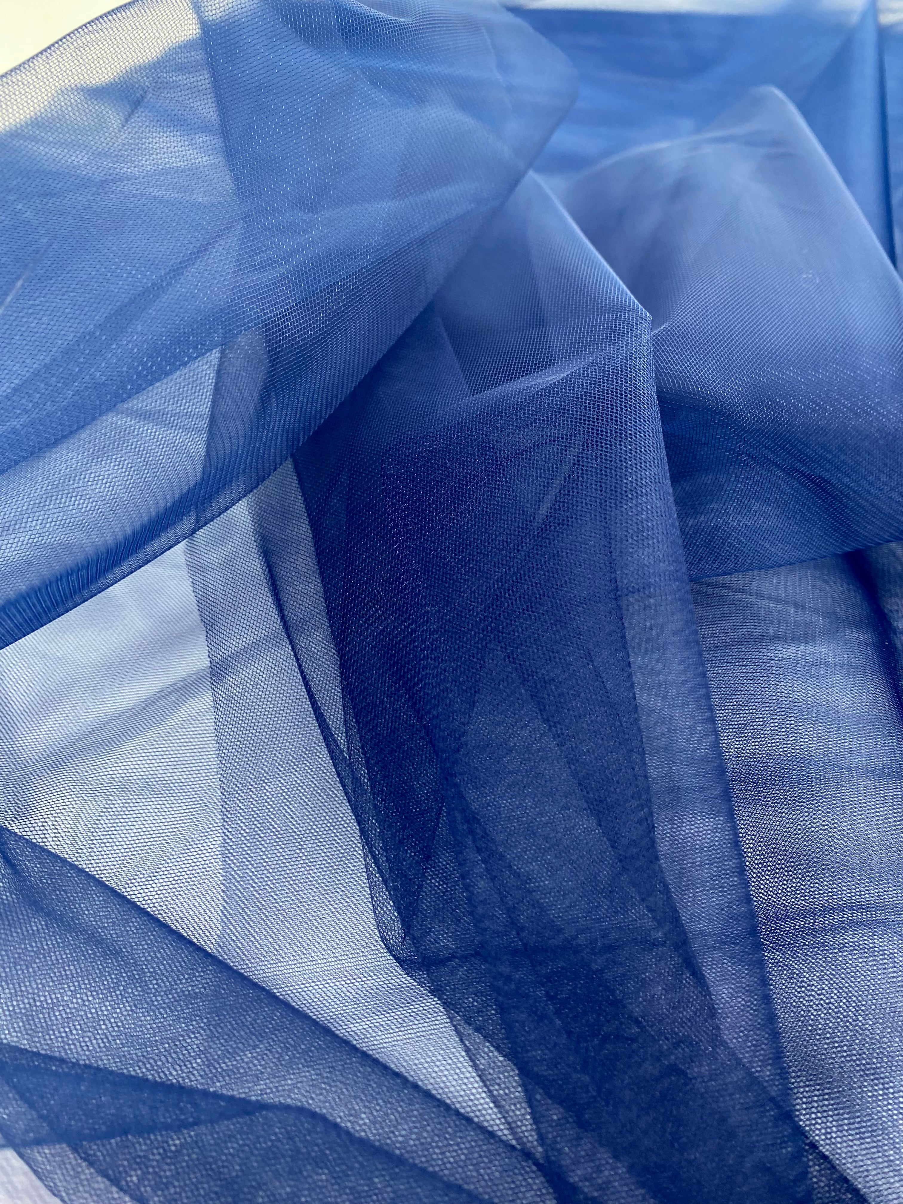 Tulle Clasic Bleumarin - 3 m Latime