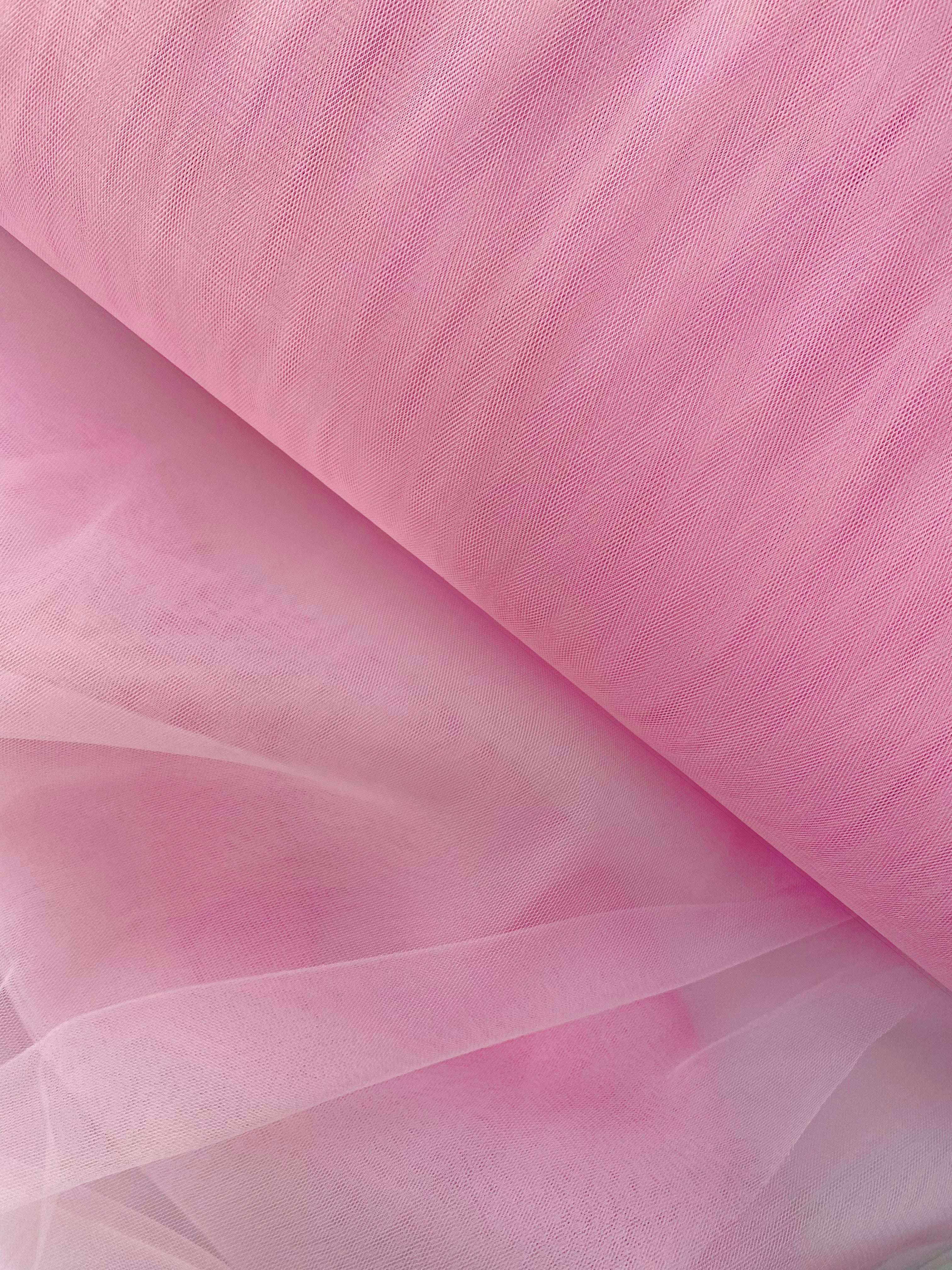 Tulle Clasic Roz - 3 m Latime