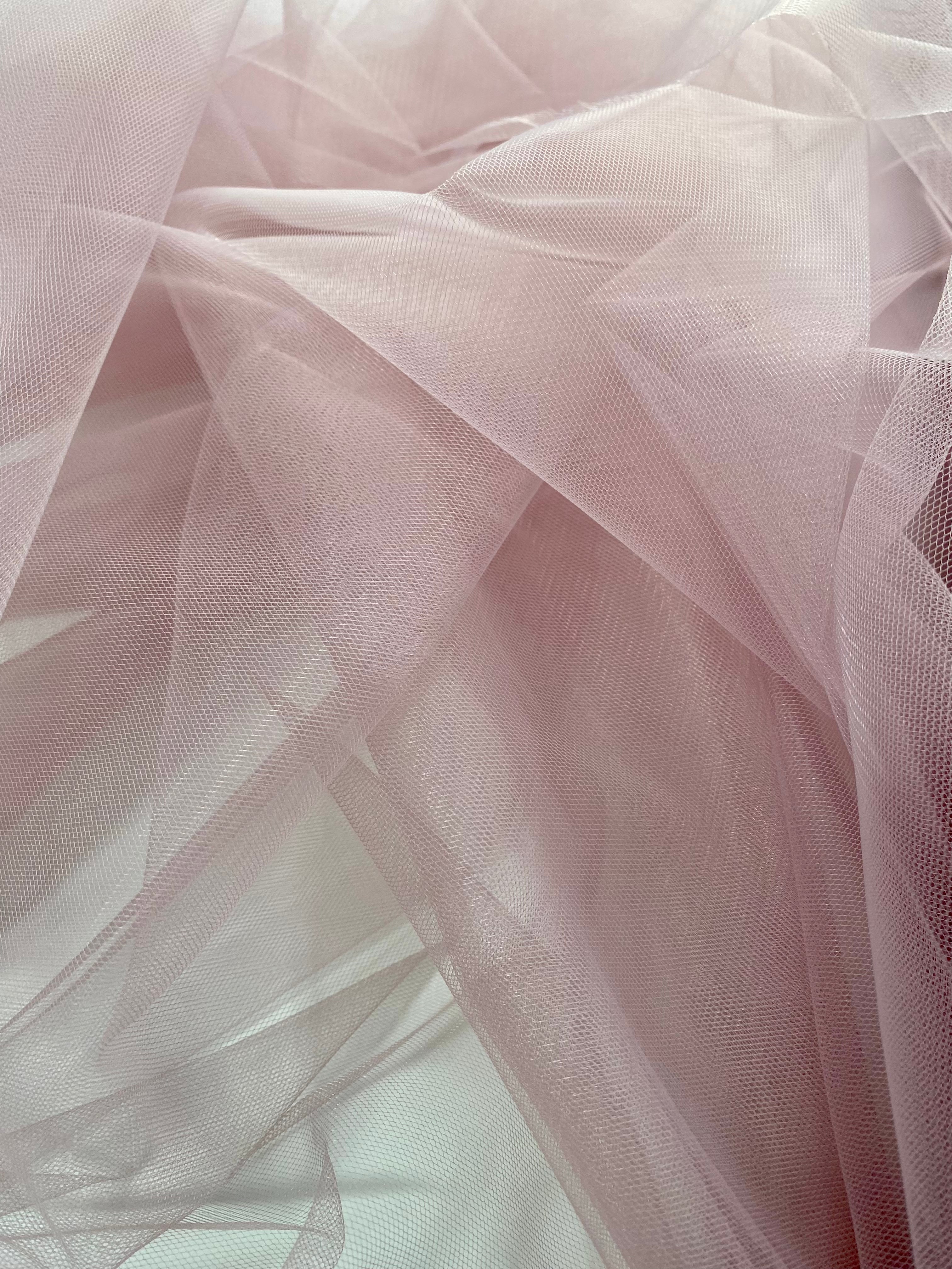 Tulle Clasic Roz Prafuit - 3 m Latime