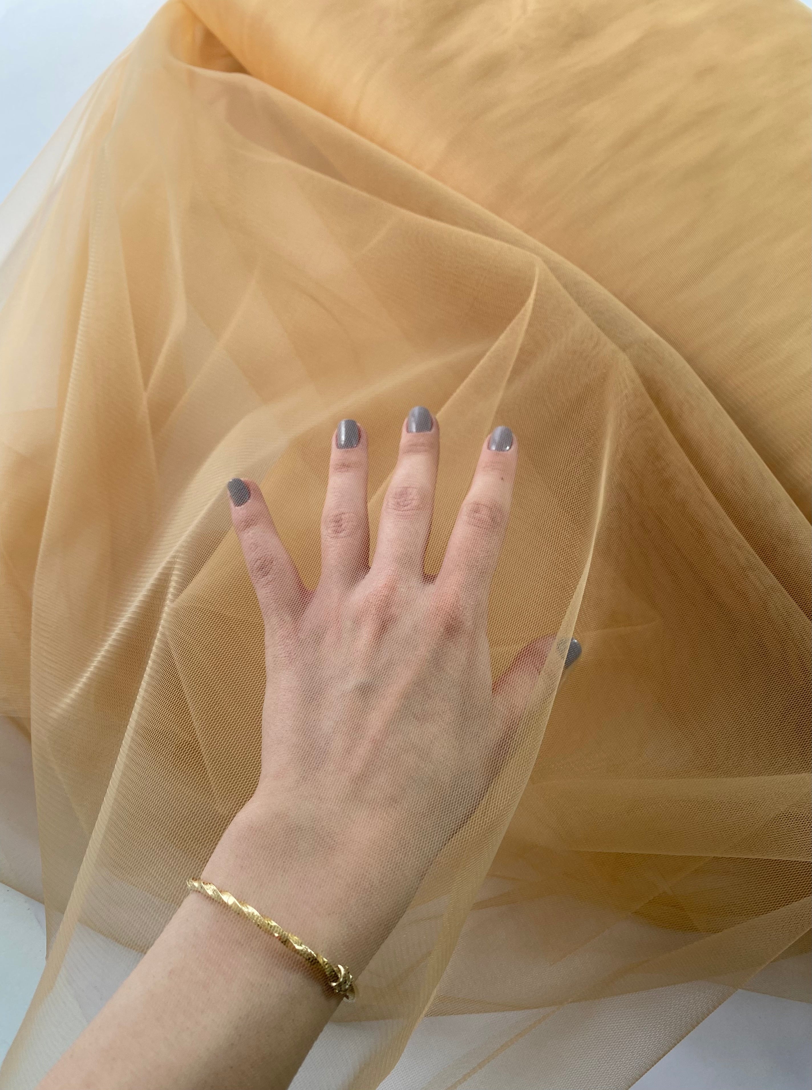 Tulle Clasic Nude Inchis - 3 m Latime