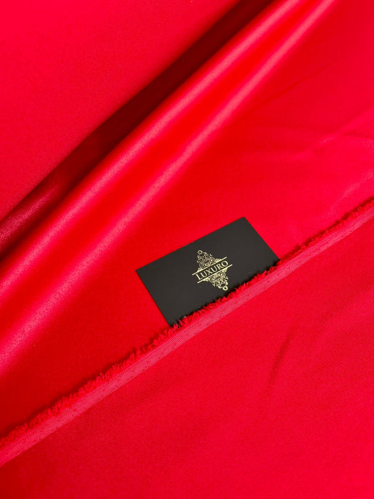 Tafta Elastica Premium Sidefata Rosu Aprins